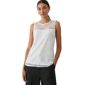 Ivory - Front - Principles Womens-Ladies Lace Sleeveless Top