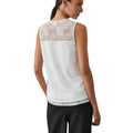 Ivory - Back - Principles Womens-Ladies Lace Sleeveless Top