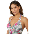 Multicoloured - Side - Gorgeous Womens-Ladies Jungle Non-Padded Tankini Top
