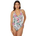 Multicoloured - Front - Gorgeous Womens-Ladies Jungle Non-Padded Tankini Top