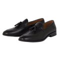 Black - Front - Debenhams Mens Abingdon Tassel Leather Loafers