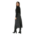 Black - Back - Principles Womens-Ladies Spotted Panelled Midi Skirt