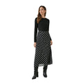 Black - Lifestyle - Principles Womens-Ladies Spotted Panelled Midi Skirt