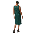 Green - Back - Principles Womens-Ladies Sequin Midi Skirt