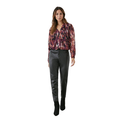 Brown - Lifestyle - Principles Womens-Ladies Abstract Wrap Top