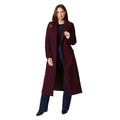 Berry - Side - Principles Womens-Ladies Longline Double-Breasted Oversized Coat