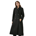 Black - Front - Principles Womens-Ladies Longline Double-Breasted Oversized Coat