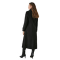 Black - Back - Principles Womens-Ladies Longline Double-Breasted Oversized Coat