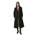 Black - Lifestyle - Principles Womens-Ladies Longline Double-Breasted Oversized Coat