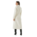 Ivory - Back - Principles Womens-Ladies Longline Double-Breasted Oversized Coat