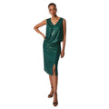 Green - Lifestyle - Principles Womens-Ladies Sequin V Neck Camisole