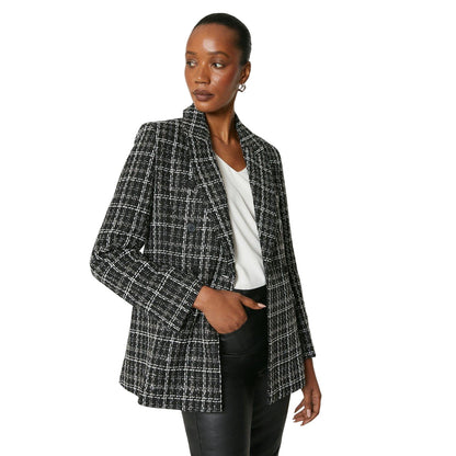 Black - Side - Principles Womens-Ladies Double-Breasted Blazer