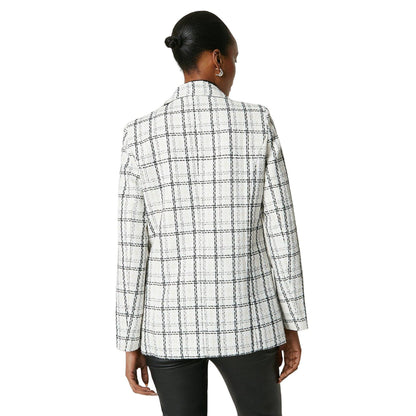 Ivory - Back - Principles Womens-Ladies Double-Breasted Blazer