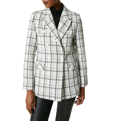 Ivory - Side - Principles Womens-Ladies Double-Breasted Blazer