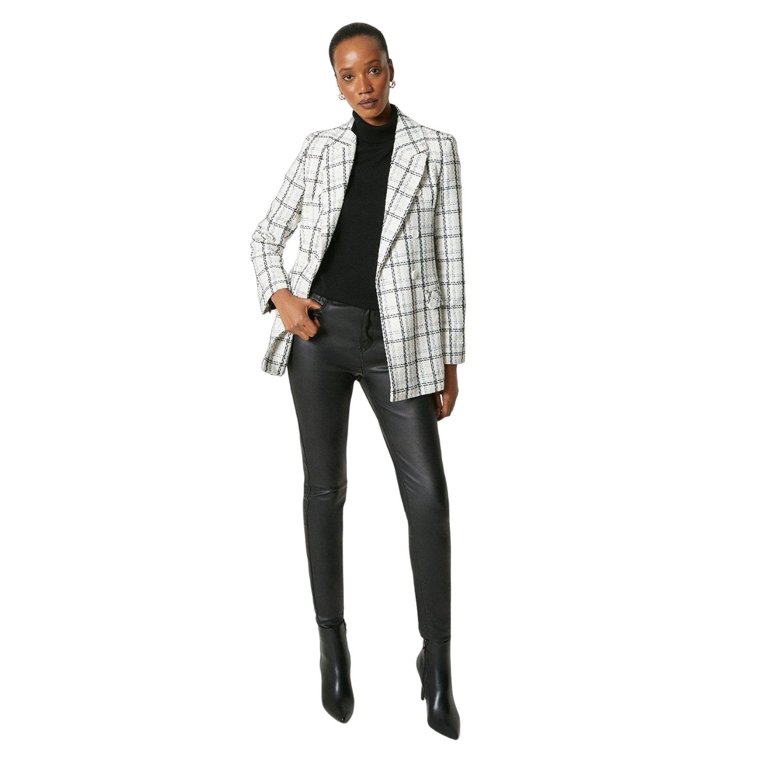 Ivory - Lifestyle - Principles Womens-Ladies Double-Breasted Blazer