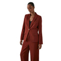 Terracotta - Front - Principles Womens-Ladies Single-Breasted Blazer