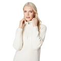 Neutral - Side - Principles Womens-Ladies Zip Knitted Funnel Neck Midi Dress