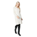 Neutral - Lifestyle - Principles Womens-Ladies Zip Knitted Funnel Neck Midi Dress
