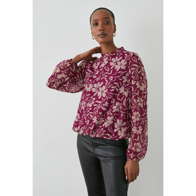 Principles Womens Ladies Floral Bubble Hem Top