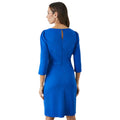 Cobalt - Back - Principles Womens-Ladies Belted Ponte Shift Dress