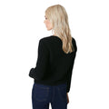 Black - Back - Principles Womens-Ladies Textured Knitted Patch Pocket Jacket