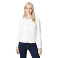 Ivory - Front - Principles Womens-Ladies Textured Knitted Patch Pocket Jacket