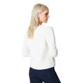 Ivory - Back - Principles Womens-Ladies Textured Knitted Patch Pocket Jacket