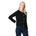 Black - Front - Principles Womens-Ladies Textured Knitted Patch Pocket Jacket
