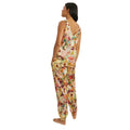 Multicoloured - Back - Debenhams Womens-Ladies Autumn Garden Cuffed Ankle Pyjama Set