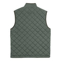 Khaki - Back - Maine Mens Quilted Lightweight Tailored Gilet