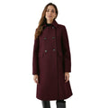 Berry - Front - Principles Womens-Ladies Double-Breasted Dolly Coat