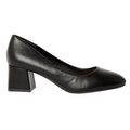 Black - Back - Principles Womens-Ladies Deacon Almond Toe Low Block Heel Court Shoes
