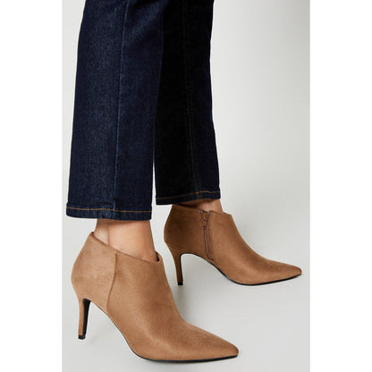 Taupe - Front - Principles Womens-Ladies Odette Pointed Stiletto Heel Shoe Boots
