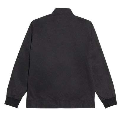 Black - Back - Maine Mens Harrington Cotton Jacket