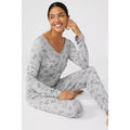 Grey - Lifestyle - Debenhams Womens-Ladies Floral Lace Long-Sleeved Pyjama Top