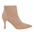 Taupe - Back - Principles Womens-Ladies Ophelia Pointed Medium Heel Ankle Boots