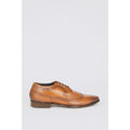 Chocolate - Front - Debenhams Mens Indus Leather Lace Up Brogues