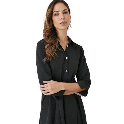 Black - Side - Principles Womens-Ladies Belted Shirt Dress