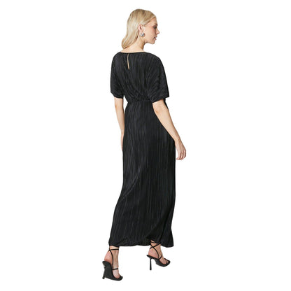 Black - Back - Principles Womens-Ladies Plisse Midi Skirt