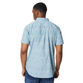 Blue - Back - Maine Mens Ditsy Print Short-Sleeved Shirt