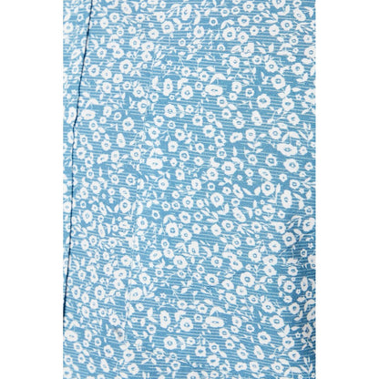 Blue - Side - Maine Mens Ditsy Print Short-Sleeved Shirt