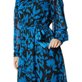 Blue - Lifestyle - Principles Womens-Ladies Floral Tiered Shirt Dress