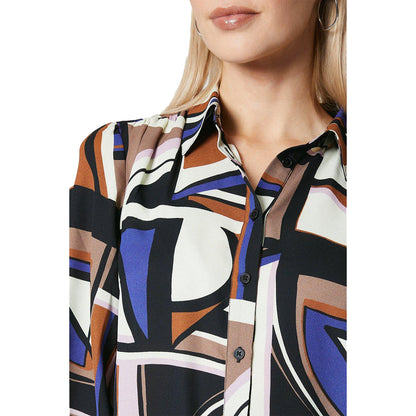 Brown - Side - Principles Womens-Ladies Abstract Shirt