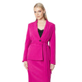 Pink - Front - Principles Womens-Ladies Belted Single-Breasted Blazer