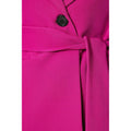 Pink - Side - Principles Womens-Ladies Belted Single-Breasted Blazer