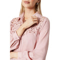 Blush - Side - Principles Womens-Ladies Lace Detail Shirt