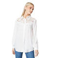 Ivory - Front - Principles Womens-Ladies Lace Detail Shirt