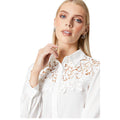 Ivory - Side - Principles Womens-Ladies Lace Detail Shirt