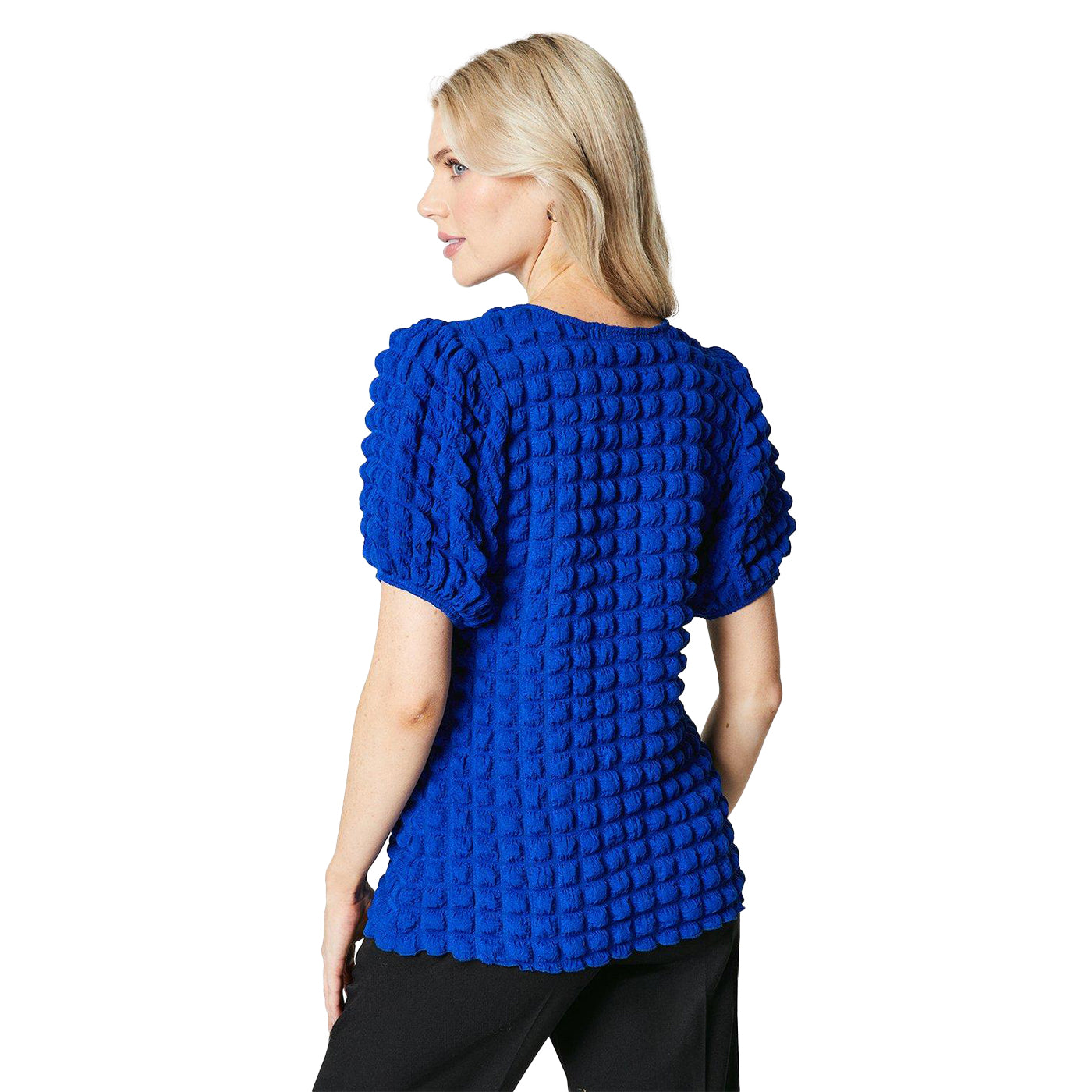 Cobalt - Back - Principles Womens-Ladies Textured T-Shirt