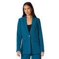Teal - Front - Principles Womens-Ladies Single-Breasted Blazer